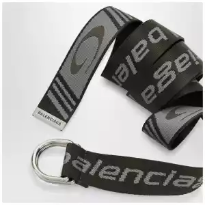 Balenciaga D-ring belt with loop sports icon motif