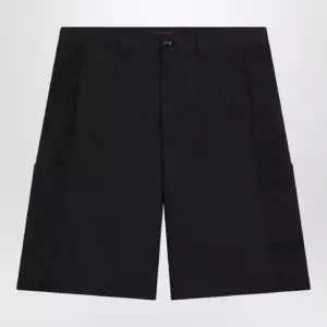 GUCCI Ink blue cotton twill shorts