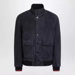 GUCCI Blue leather jacket