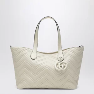 GUCCI GG Marmont medium shopping bag ivory