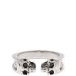 Alexander McQueen Thin Twin Skull Ring