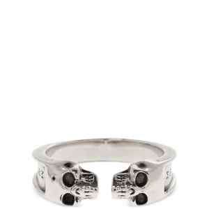 Alexander McQueen Thin Twin Skull Ring