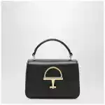 GUCCI Small Siena top handle bag in black leather