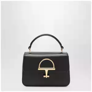 GUCCI Small Siena top handle bag in black leather