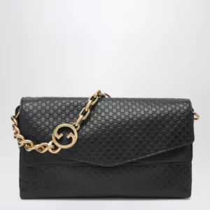 GUCCI Large black chain shoulder bag