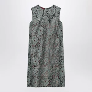 GUCCI Sage green floral lace dress