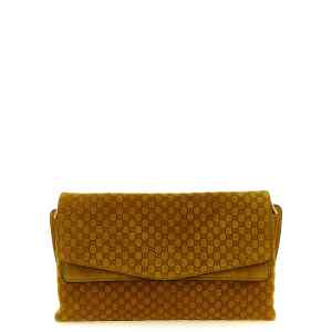 Gucci Gg Medium Suede Shoulder Bag