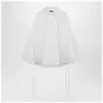 Balenciaga White cotton shirt with lace-up details