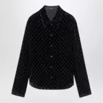 GUCCI GG stretch dévoré velvet shirt