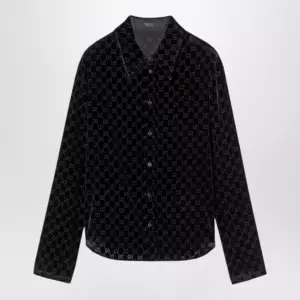GUCCI GG stretch dévoré velvet shirt