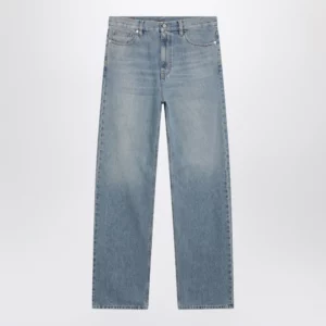 GUCCI Light Blue Loose-Fit Washed Jeans