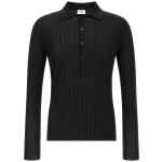 Saint Laurent Pointelle Wool Polo Shirt