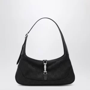 GUCCI Small Jackie Slim Bag In Black GG Fabric