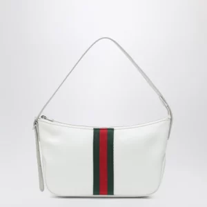 GUCCI Small White Lunetta Bag