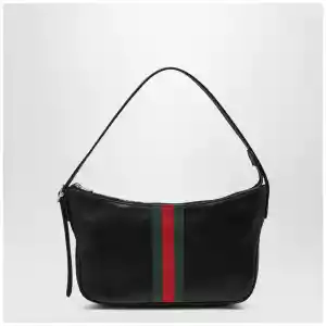 GUCCI Small Black Lunetta Bag