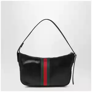 GUCCI Small Black Lunetta Bag