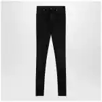 GUCCI Skinny washed cotton denim jeans in black