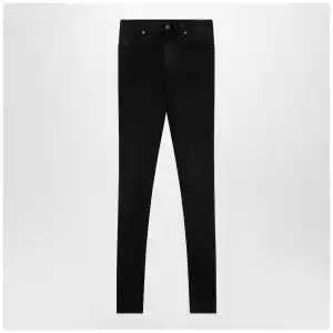 GUCCI Skinny washed cotton denim jeans in black