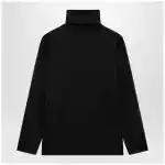 GUCCI Black silk turtleneck sweater