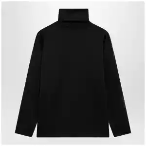 GUCCI Black silk turtleneck sweater