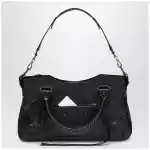 Balenciaga Le City First lambskin leather handbag in black