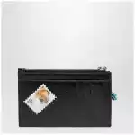 Balenciaga Cash black leather coin purse with card holder