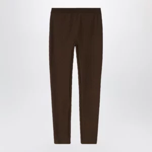 GUCCI Brown GG jacquard jersey leggings