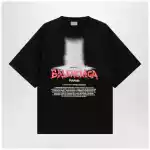 Balenciaga Women's The Door oversize T-shirt in black cotton