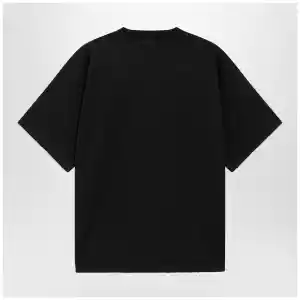 Balenciaga Black faded oversized T-shirt with logo print