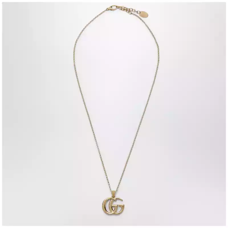 GUCCI GG Marmont necklace with gold-tone Double G pendant
