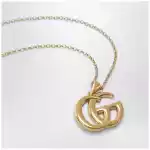 GUCCI GG Marmont necklace with gold-tone Double G pendant