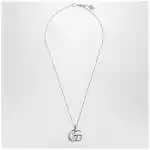 GUCCI GG Marmont necklace with silver-tone Double G pendant
