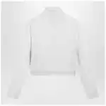 GUCCI Ribbed cotton jersey zip hoodie with Web in white