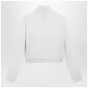 GUCCI Ribbed cotton jersey zip hoodie with Web in white