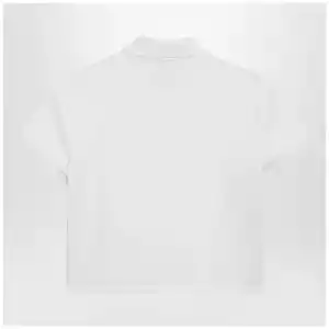 GUCCI Ribbed cotton jersey polo with Web in white