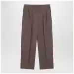 The Row Taupe cotton trousers