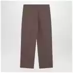 The Row Taupe cotton trousers