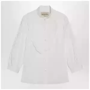 Valentino White shirt with Sangallo embroidery
