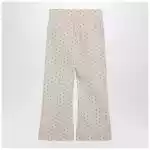 Valentino Ivory trousers with floral pattern