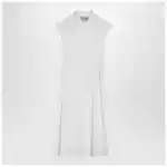 Valentino White midi dress with Sangallo embroidery