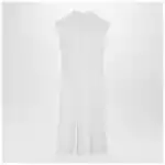 Valentino White midi dress with Sangallo embroidery