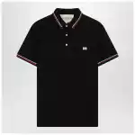 Valentino Black polo shirt with Vlogo Signature