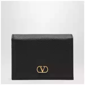 Valentino Garavani Signature black leather VLogo wallet