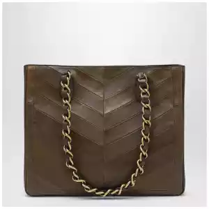 Valentino Garavani Laseine shopping bag in tundra green