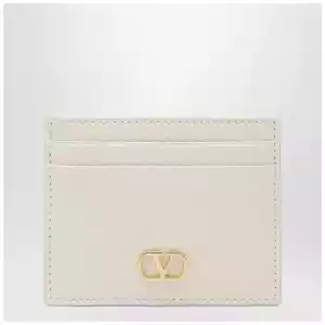 Valentino Garavani Ivory Vlogo Signature card holder
