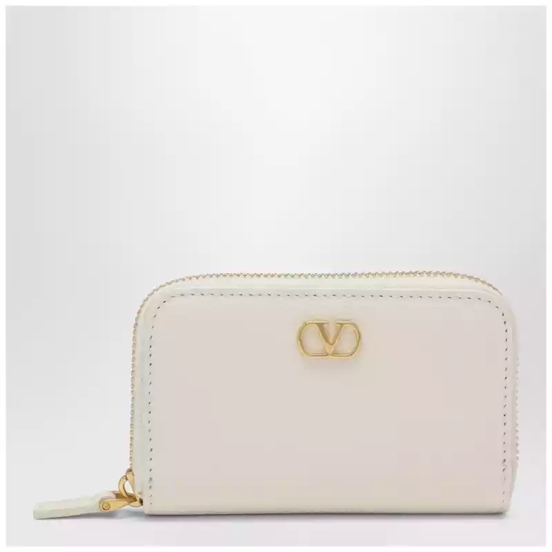 8W2P0AY3SNP_S_VALE-I16.a Valentino Garavani Vlogo Signature zip wallet ivory