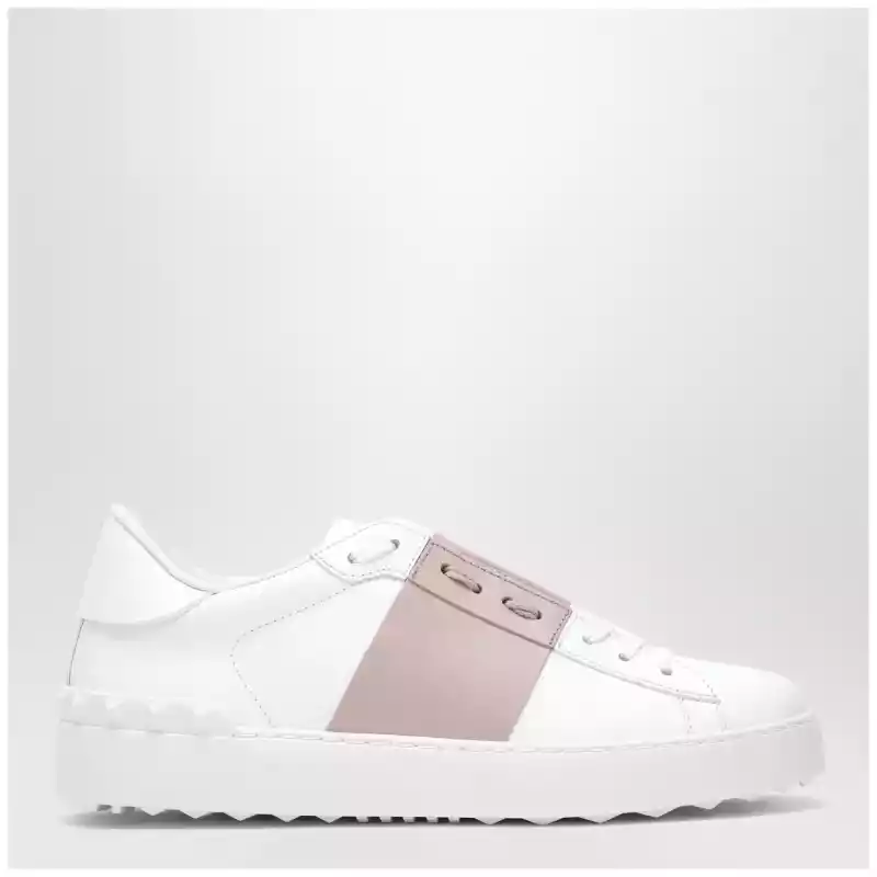 Valentino Garavani Open sneakers in white/antique pink