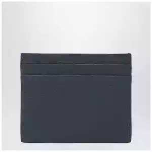 Valentino Garavani Vlogo Signature blue card holder