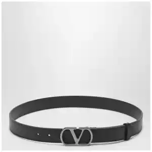 Valentino Garavani Black VLogo Signature belt