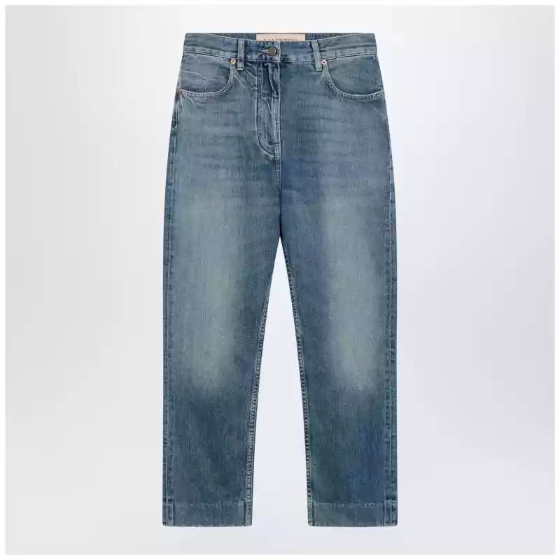 Valentino Medium blue jeans with VPatch detail on the back
